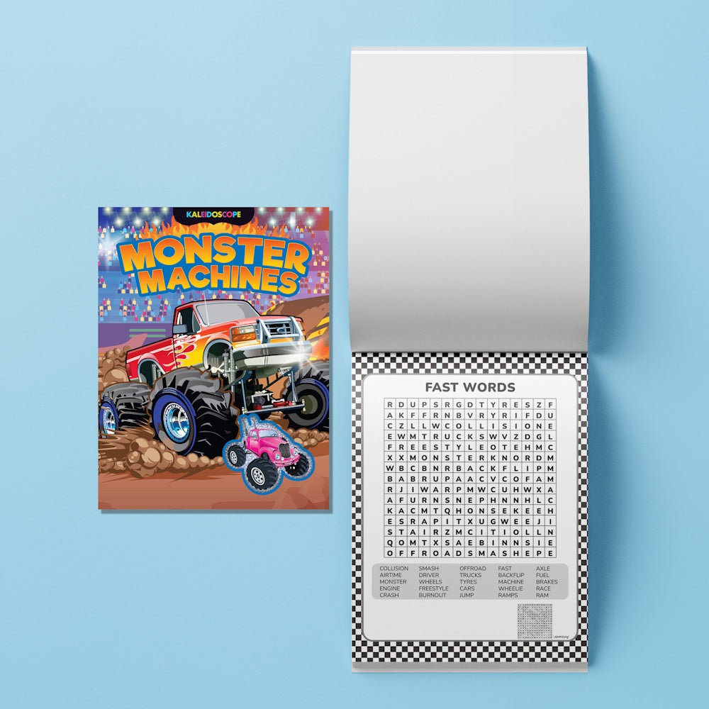 Kaleidoscope Colouring Kit - Monster Trucks