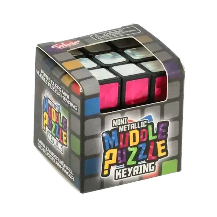 Metallic Muddle Puzzle Keyring