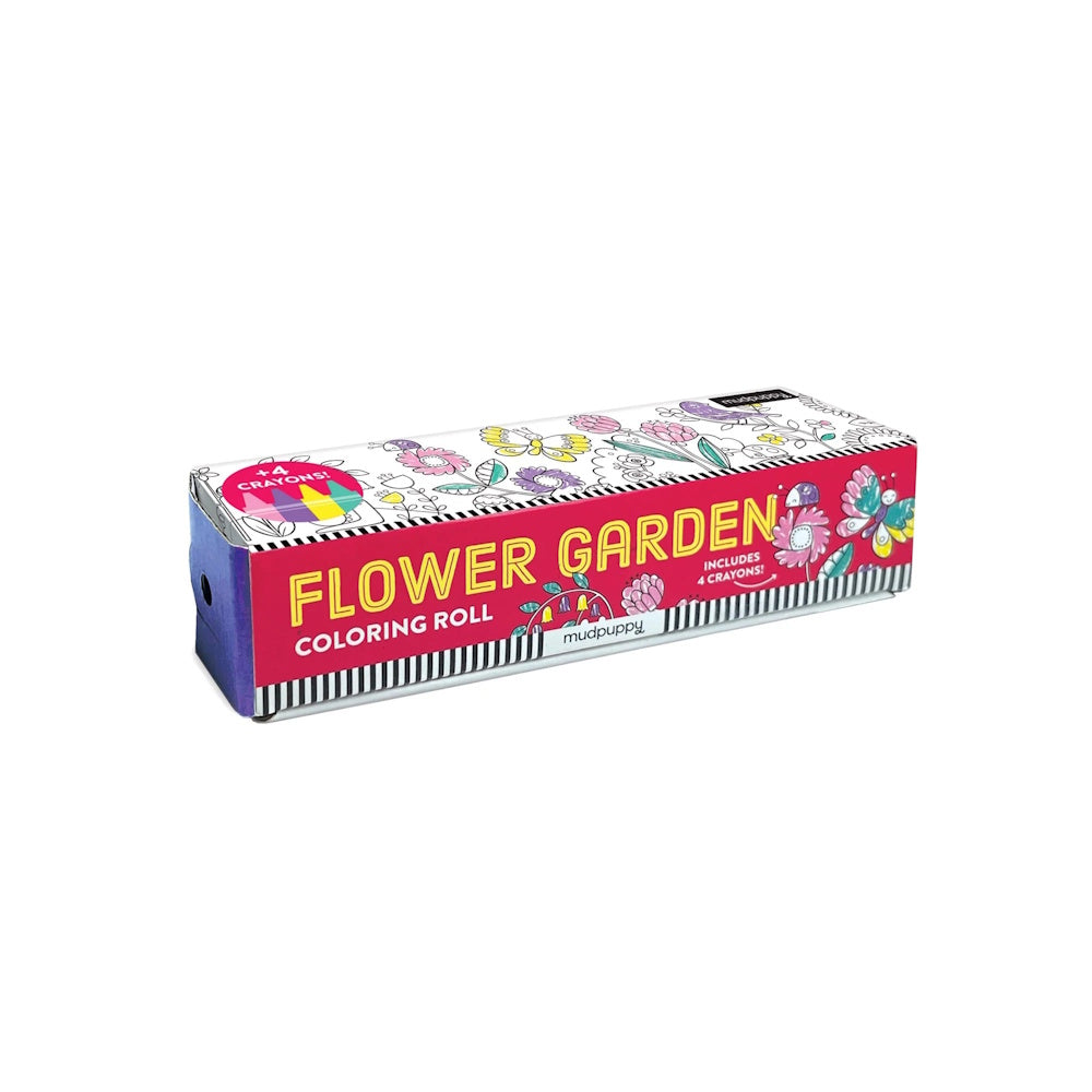 Mudpuppy Mini Colouring Roll - Flower Garden