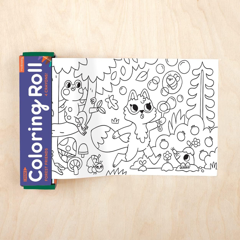 Mudpuppy Mini Colouring Roll - Forest Friends