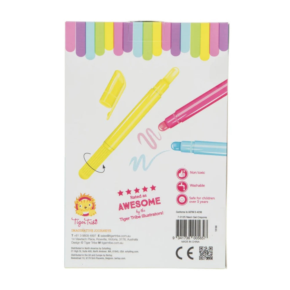 Neon Gel Crayons 5pk