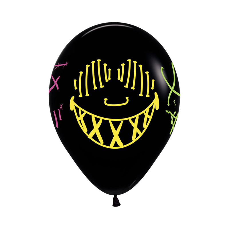 Neon Mask Balloons 12pk