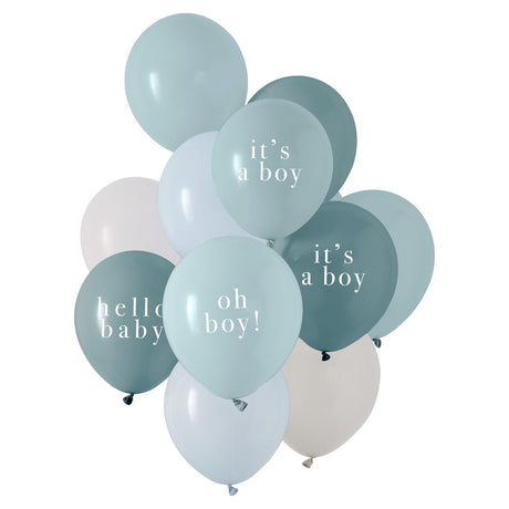 Oh Boy Baby Shower Balloon Bundle 11pk