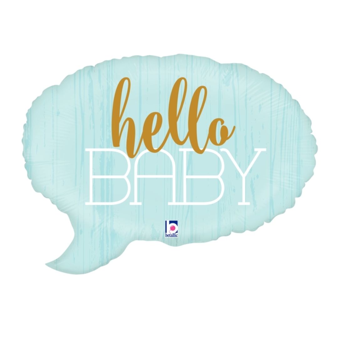 Oh Baby Blue Foil Balloon