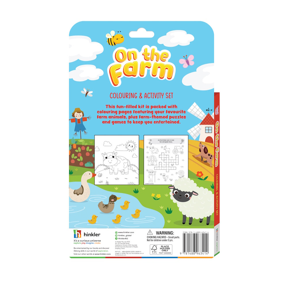 On the Farm Colouring & Activity Set