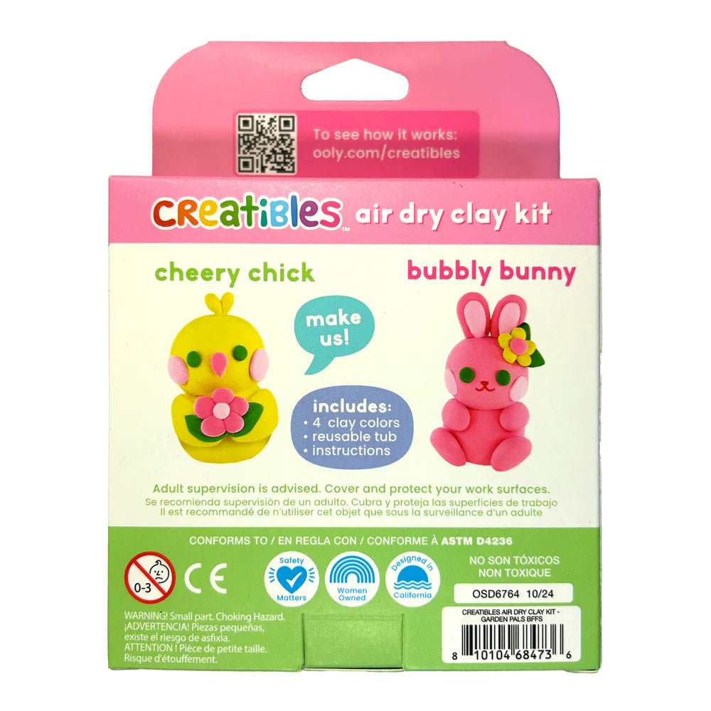 OOLY Creatibles Air Dry Clay Kit - Garden Pals BFFs