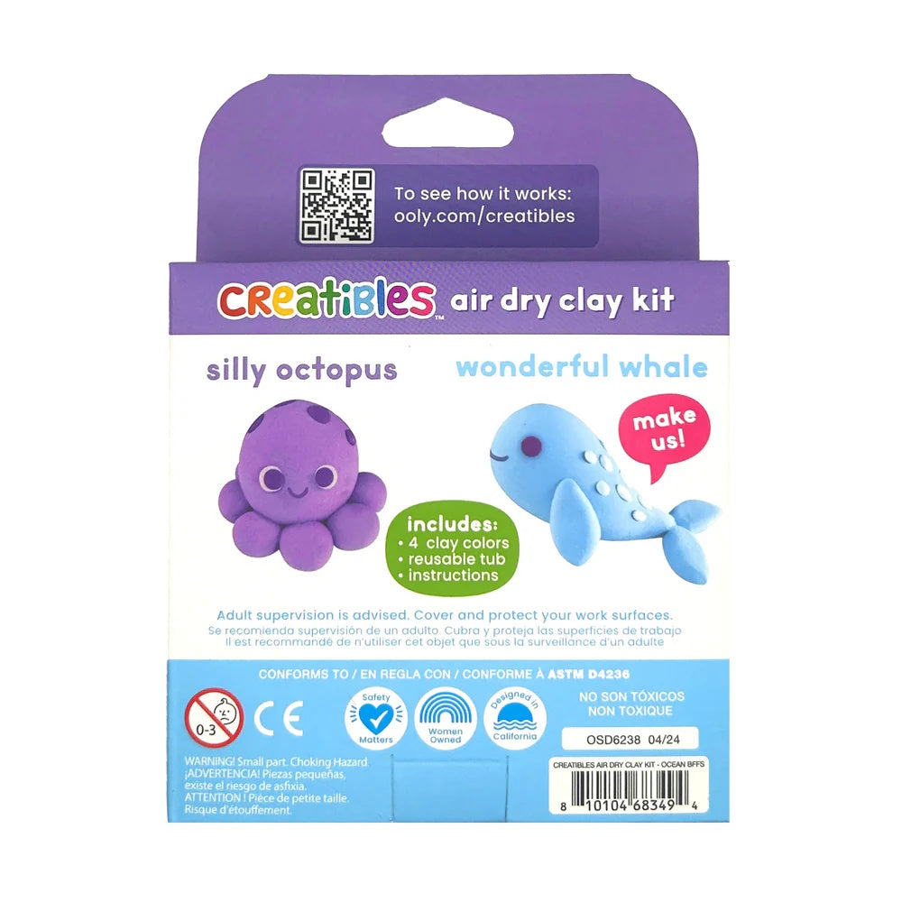 OOLY Creatibles Air Dry Clay Kit - Ocean BFFs