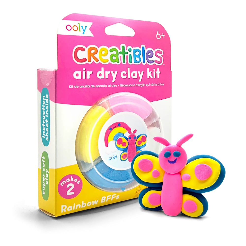 OOLY Creatibles Air Dry Clay Kit - Rainbow BFFs