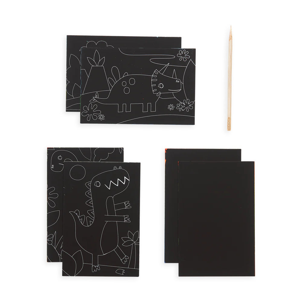 OOLY Mini Scratch & Scribble Art Kit - Dino Days