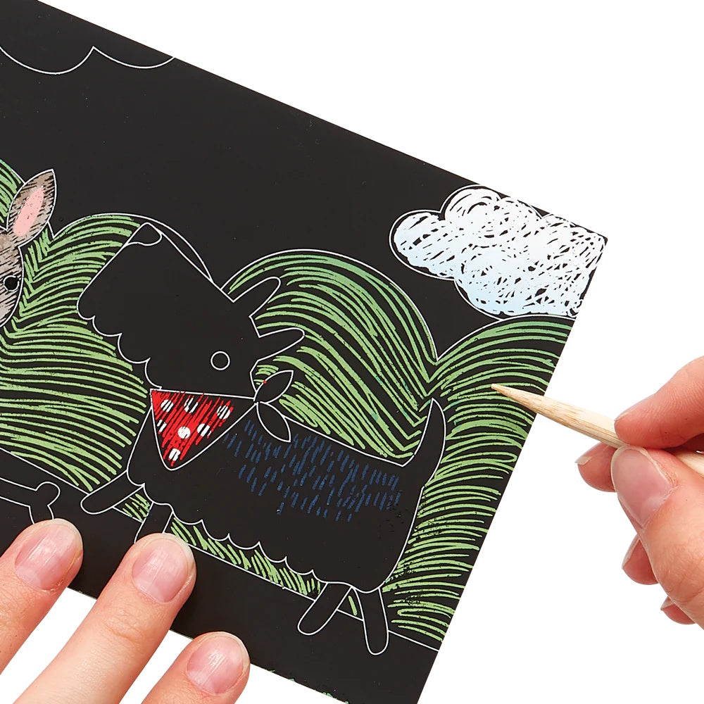 OOLY Mini Scratch & Scribble Art Kit - Playful Pups