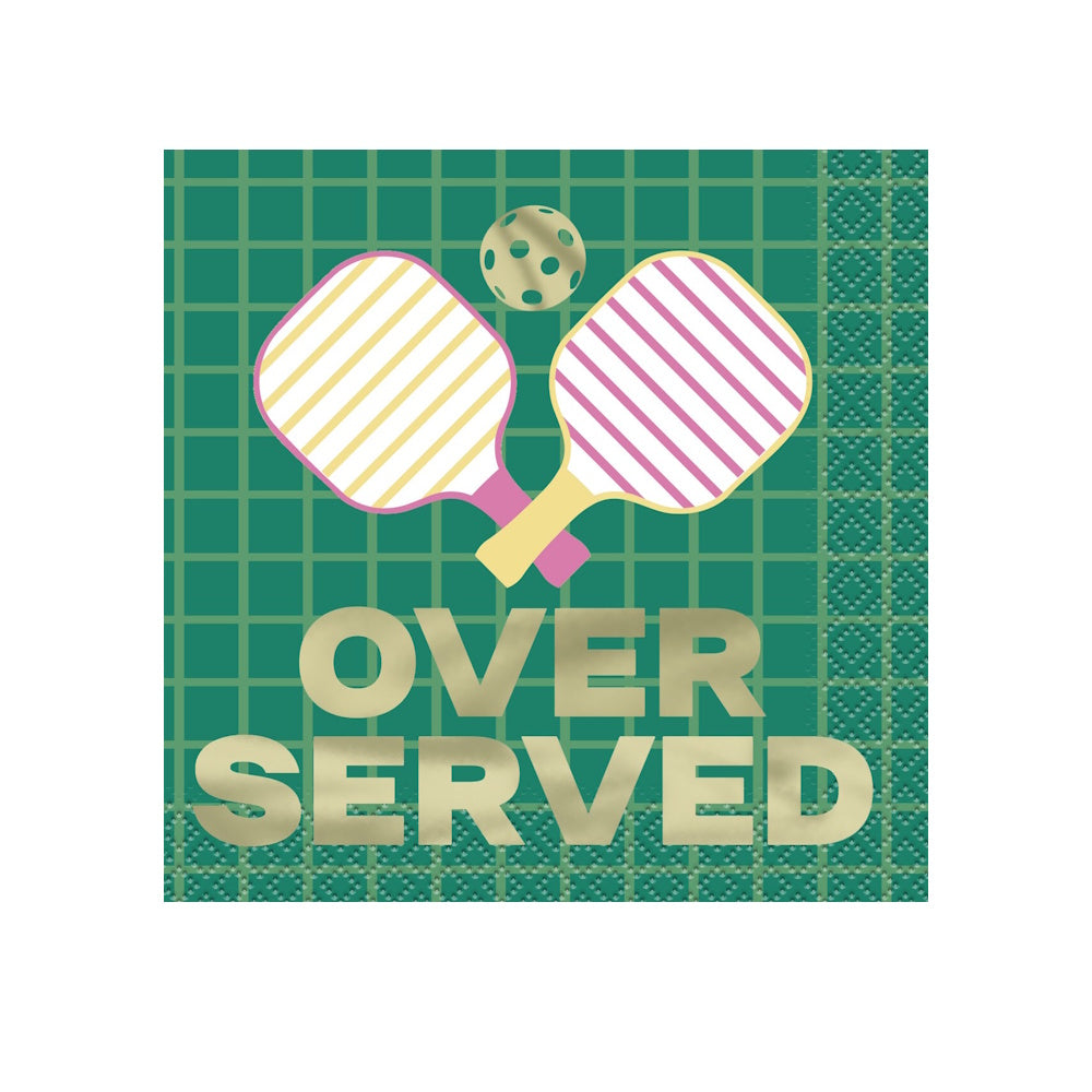 Over Served Beverage Napkins 16pk