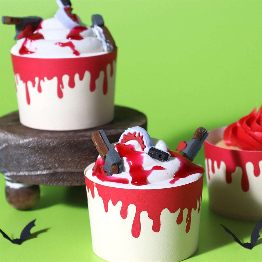 PME Baking Cups with Cases 12pk - Dripping Blood
