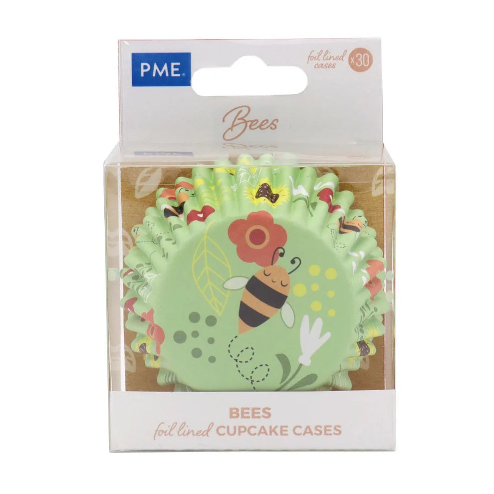 PME Foil-lined Cupcake Cases - Bees 30pk