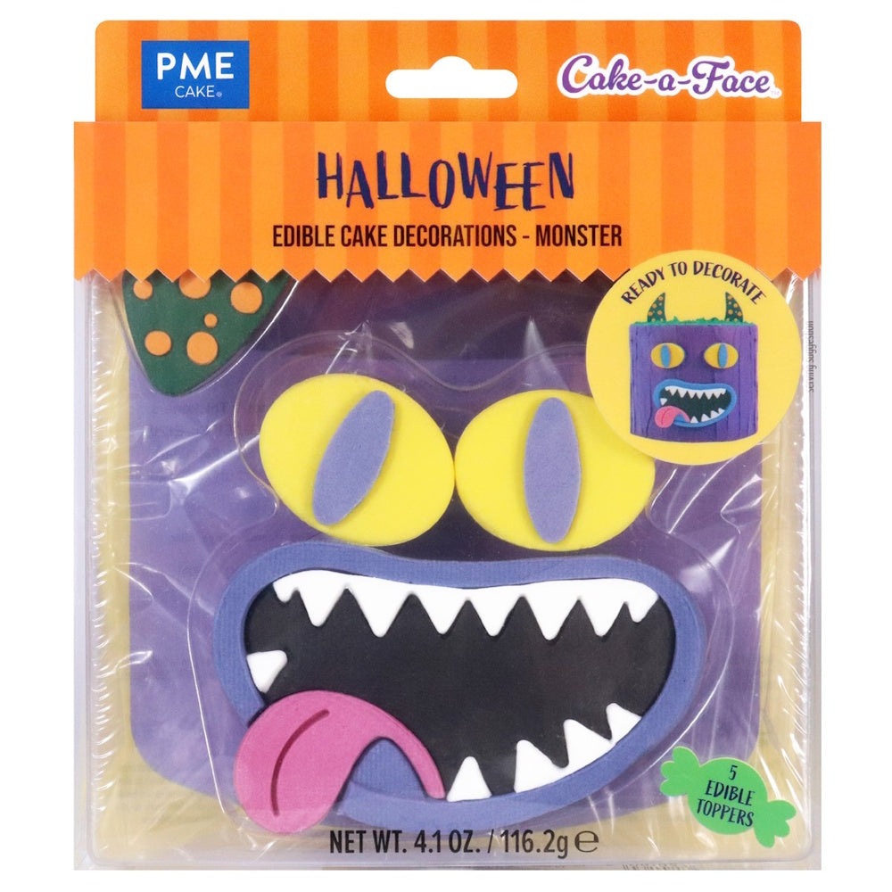 PME Edible Cake Decorations - Monster (Set of 5)
