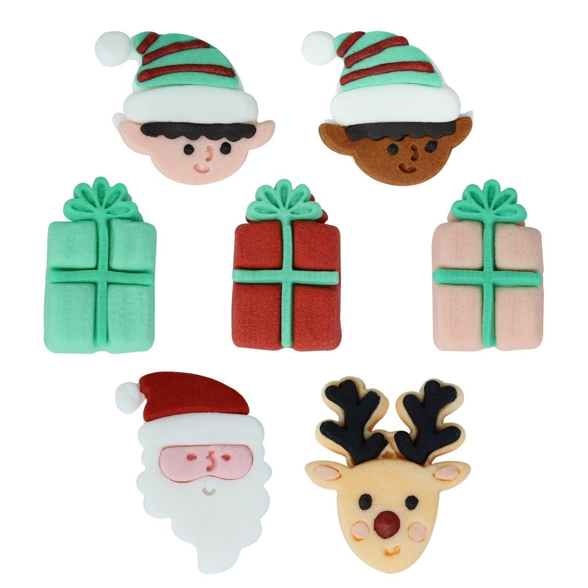 PME Edible Sugar Decorations - Santa's Coming to Town 12pk