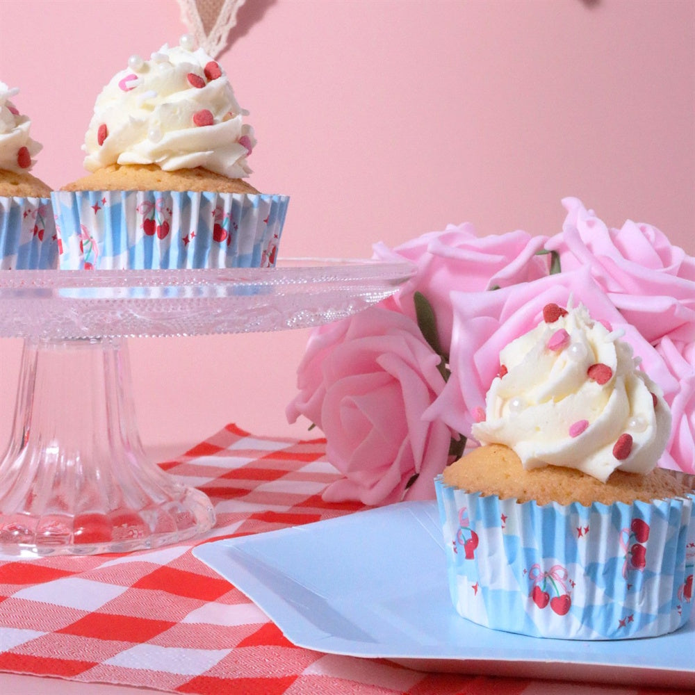 PME Foil-lined Cupcake Cases - Vintage Tied with a Little Bow 30pk