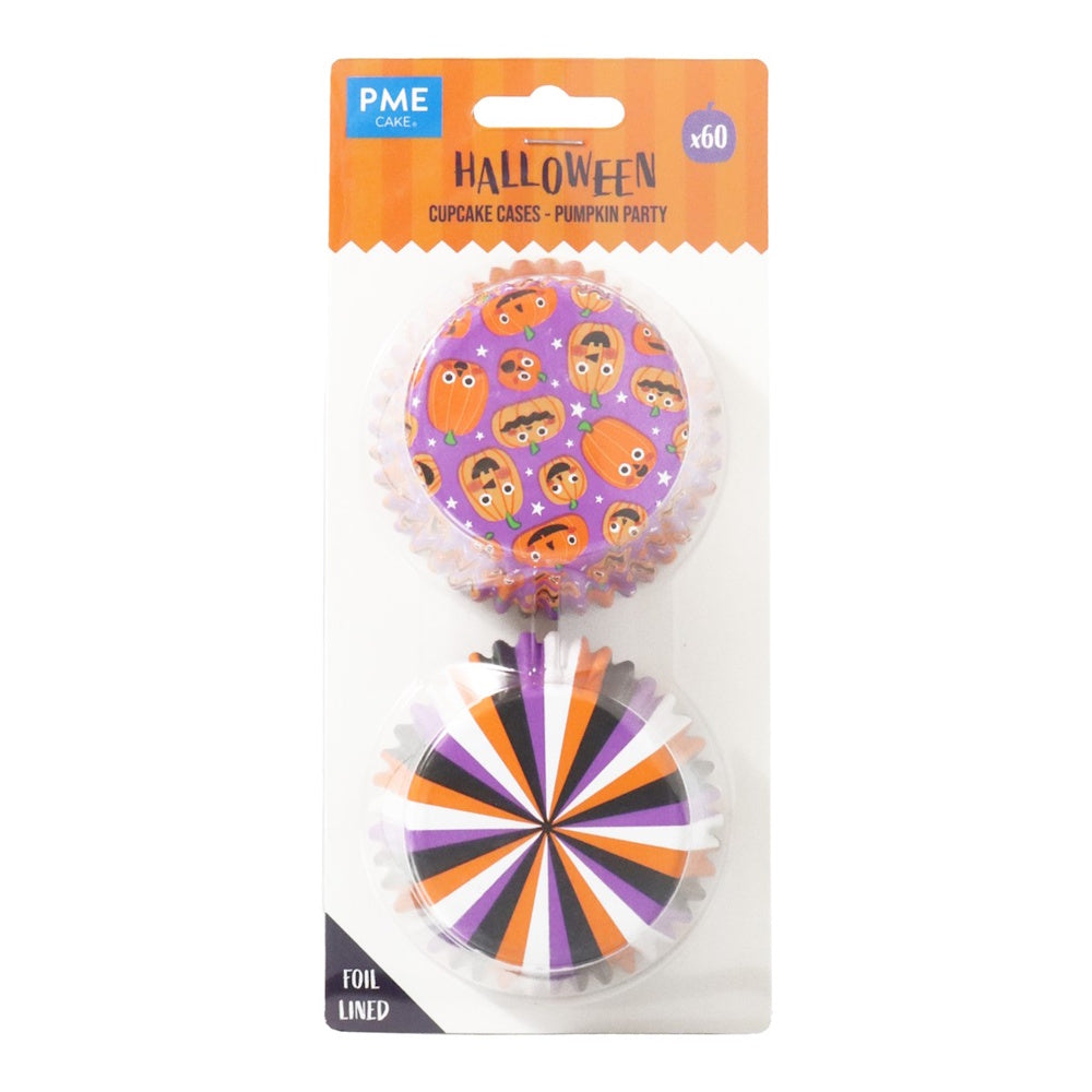 PME Foil-lined Cupcake Cases - Pumpkin Party 60pk