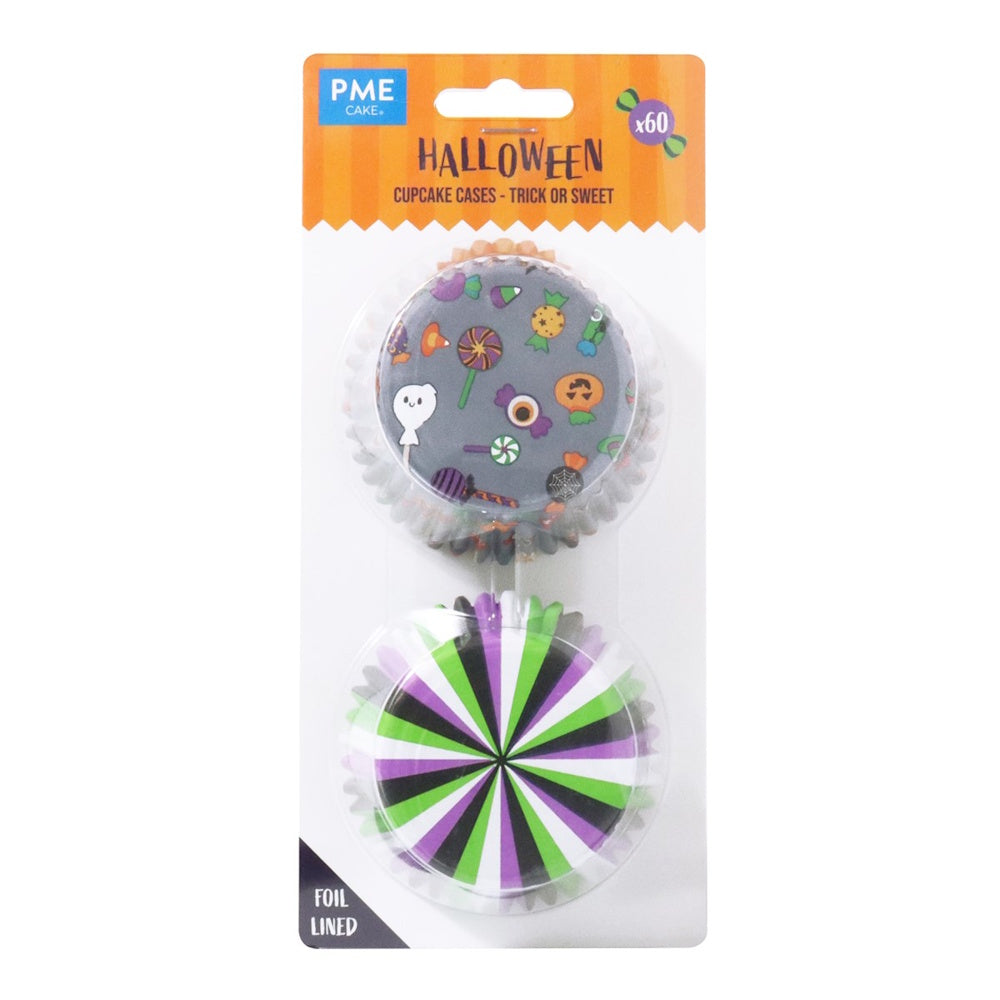 PME Foil-lined Cupcake Cases - Trick or Sweet 60pk