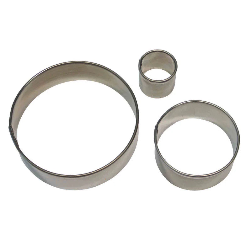 PME Stainless Steel Circle/Round Cutters - Set of 3