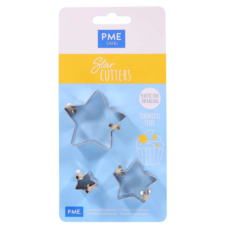 PME Star Cookie Cutters - Set of 3