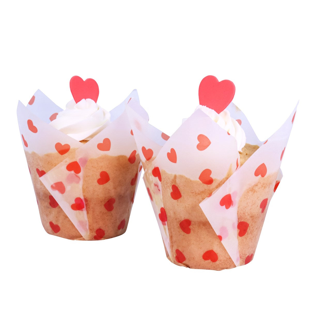 PME Tulip Muffin Cases - Love Hearts 24pk