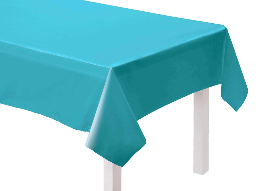 Paper Table Cover - Caribbean Blue