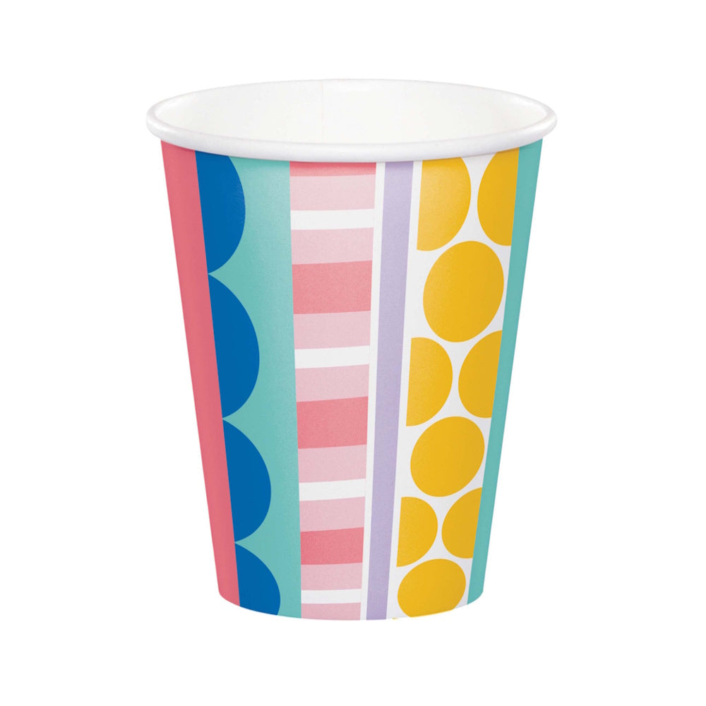 Party Patterns Cups 8pk