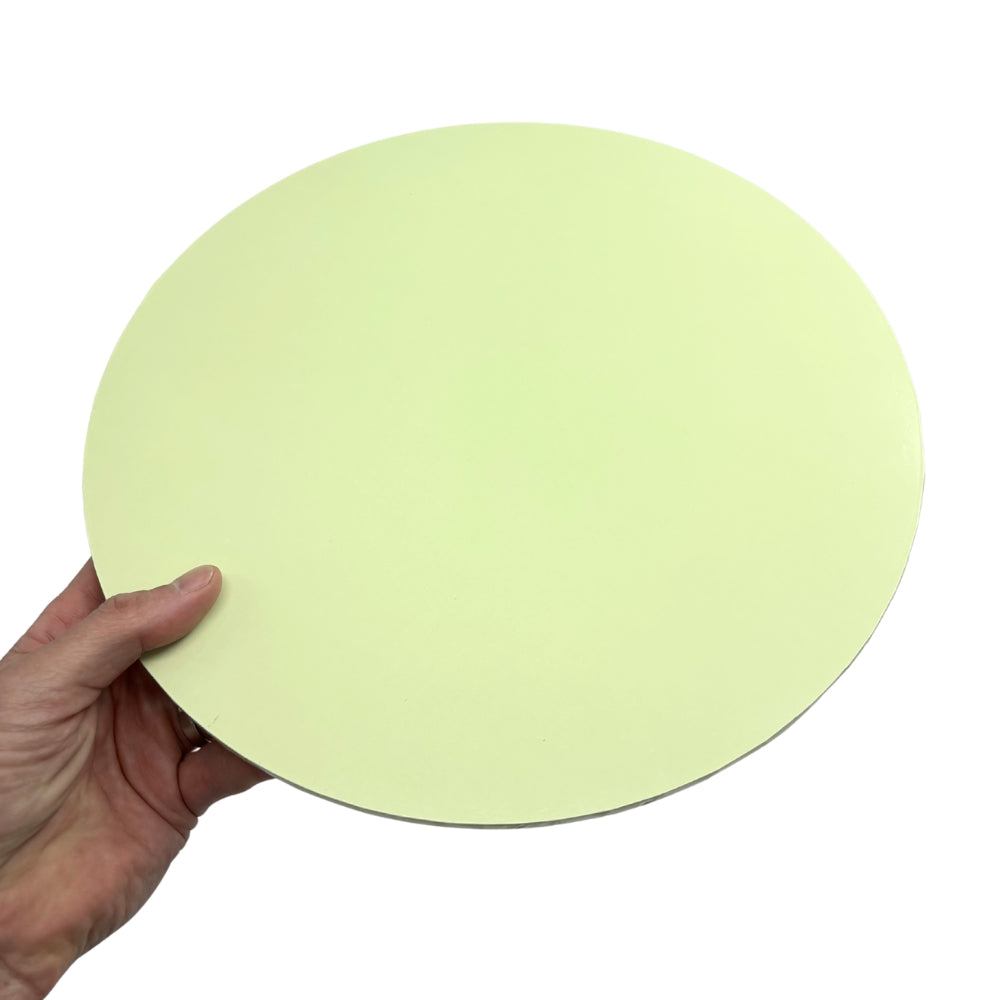 Pastel Green Round Masonite Board 10in
