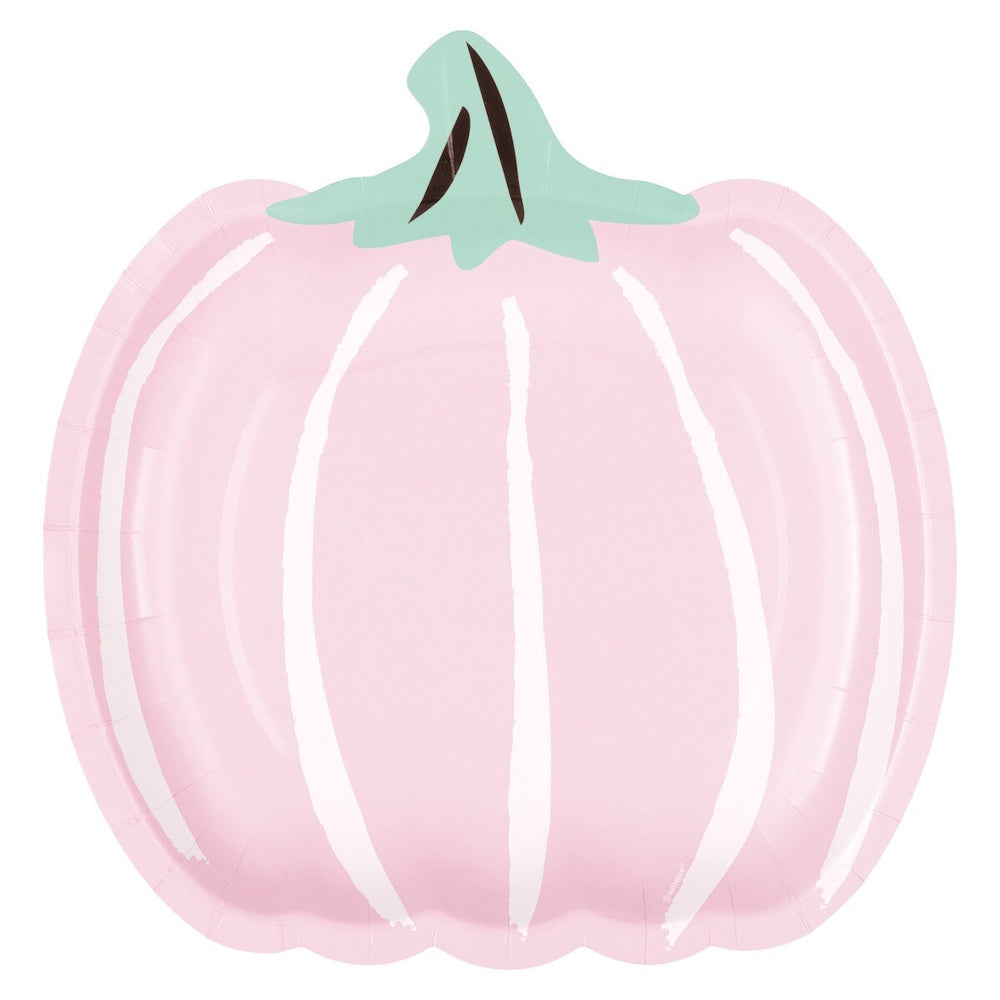Pastel Hauntings Pumpkin Shaped Plates 8pk