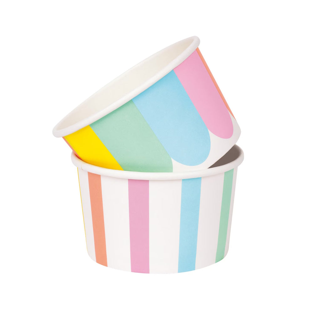 Pastel Ice Cream Treat Cups 8pk