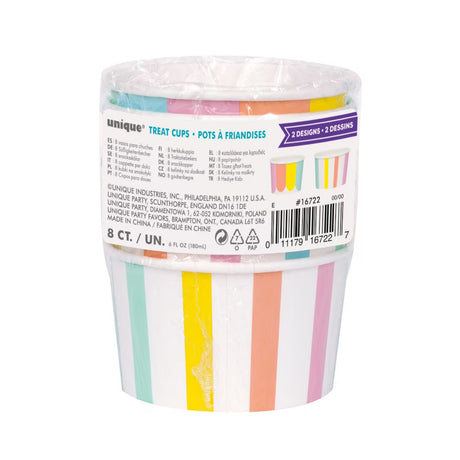 Pastel Ice Cream Treat Cups 8pk