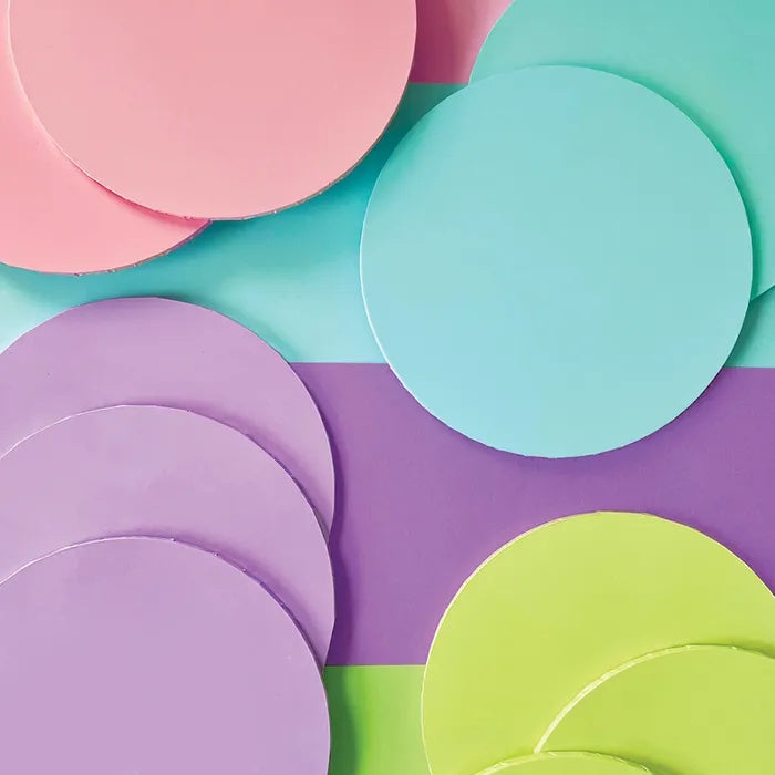 Pastel Green Round Masonite Board 12in