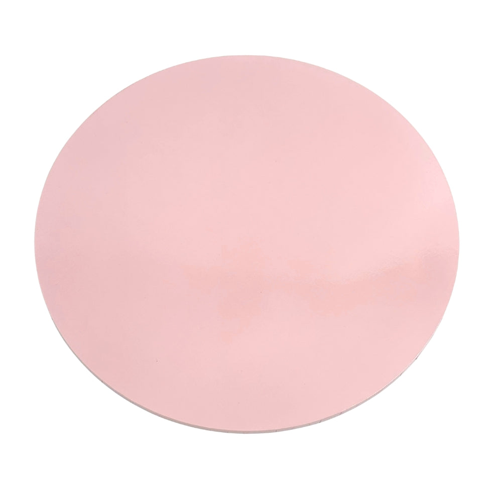 Pastel Pink Round Masonite Board 12in