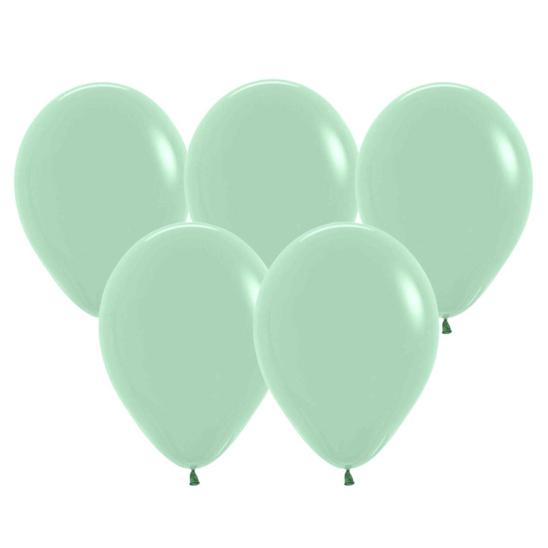 Pastel Dusk Green Tea Balloons - 25pk