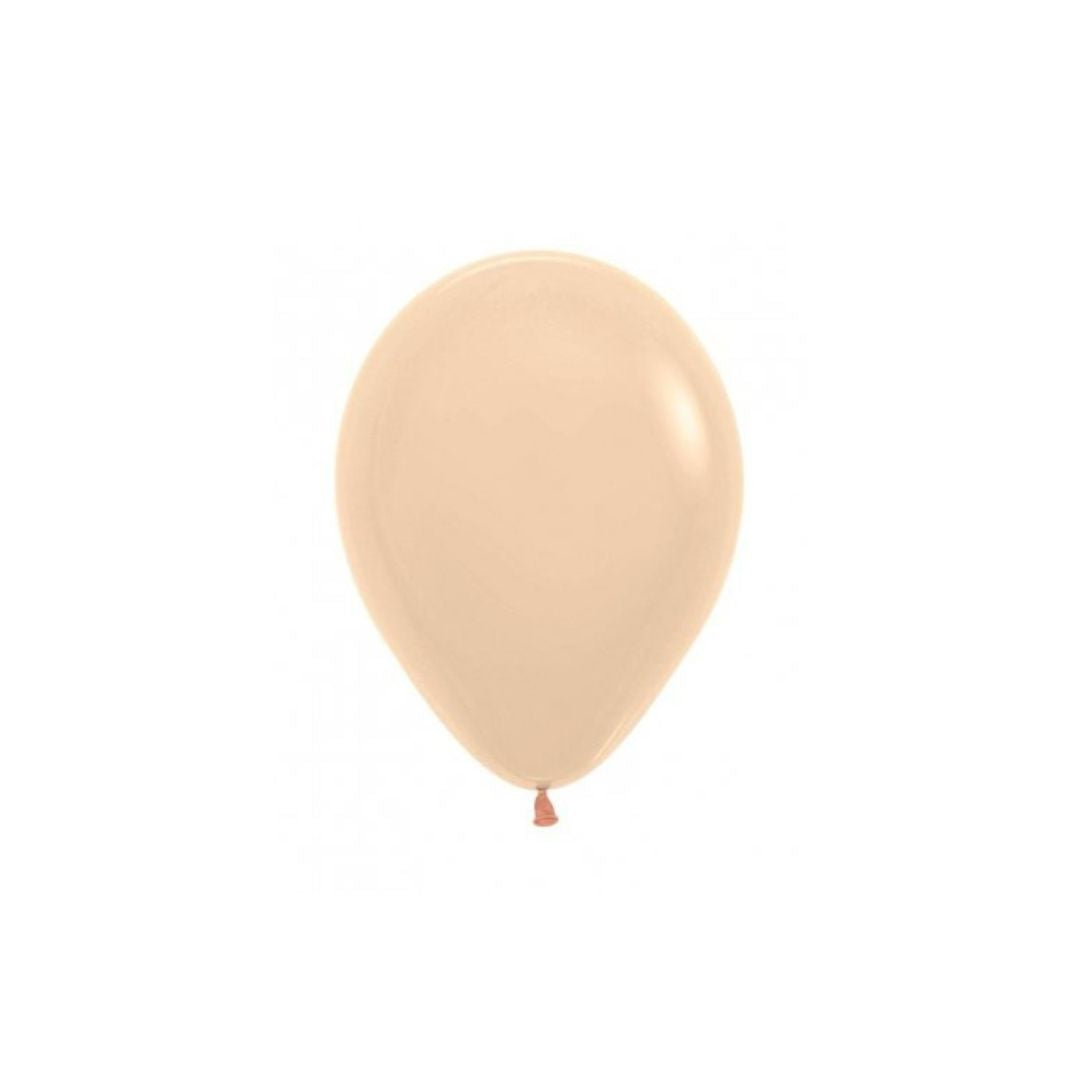 Pastel Matte Malibu Peach 12cm Balloons 10pk