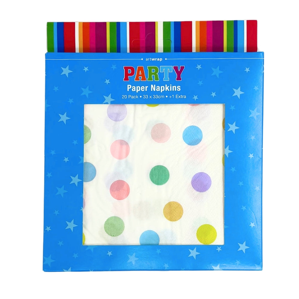 Eco Patterned Napkins 20pk