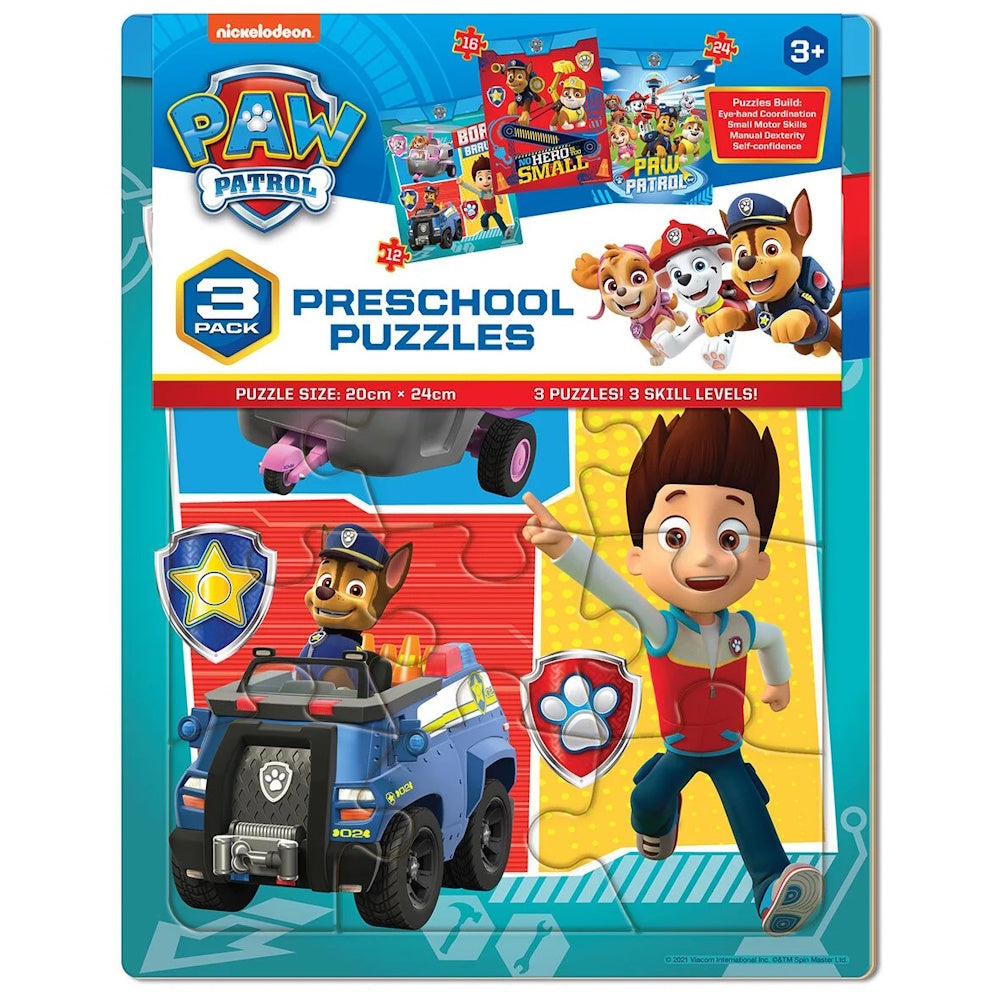 Paw Patrol Frame Tray Puzzle 3 Pack
