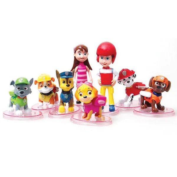 Paw Patrol Figurine Cake Toppers 8 Piece Set