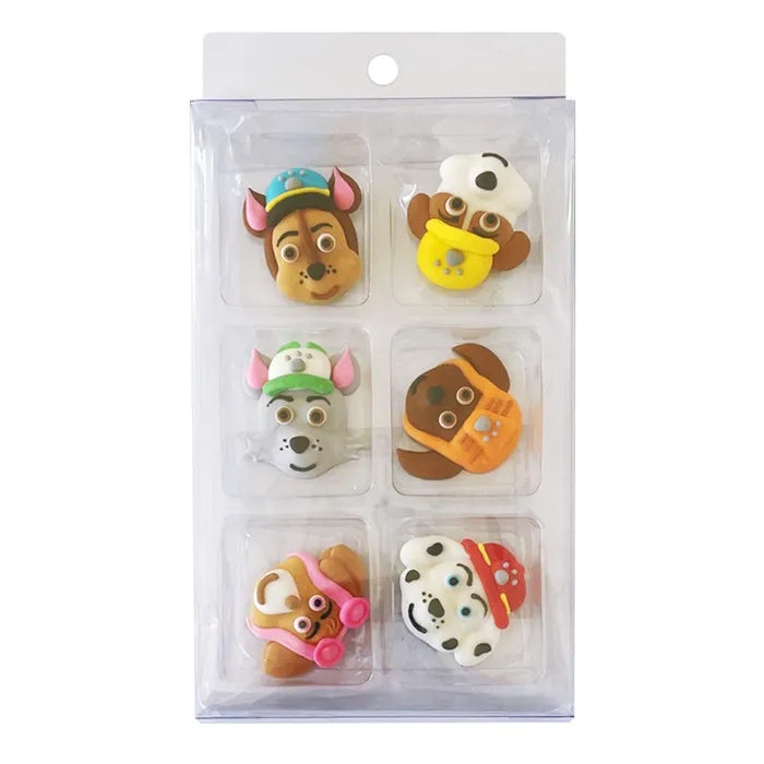 Sugar Icing Decorations 6pk - Paw Patrol