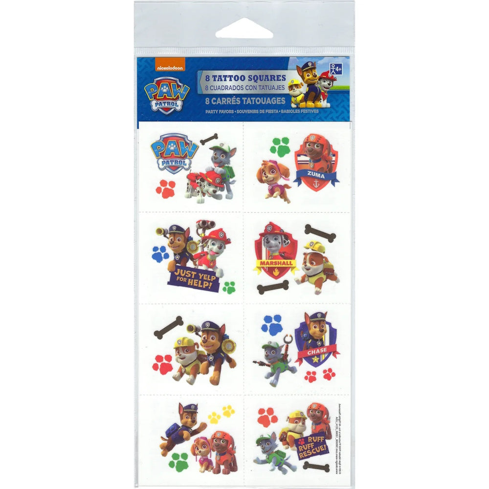 Paw Patrol Temporary Tattoos