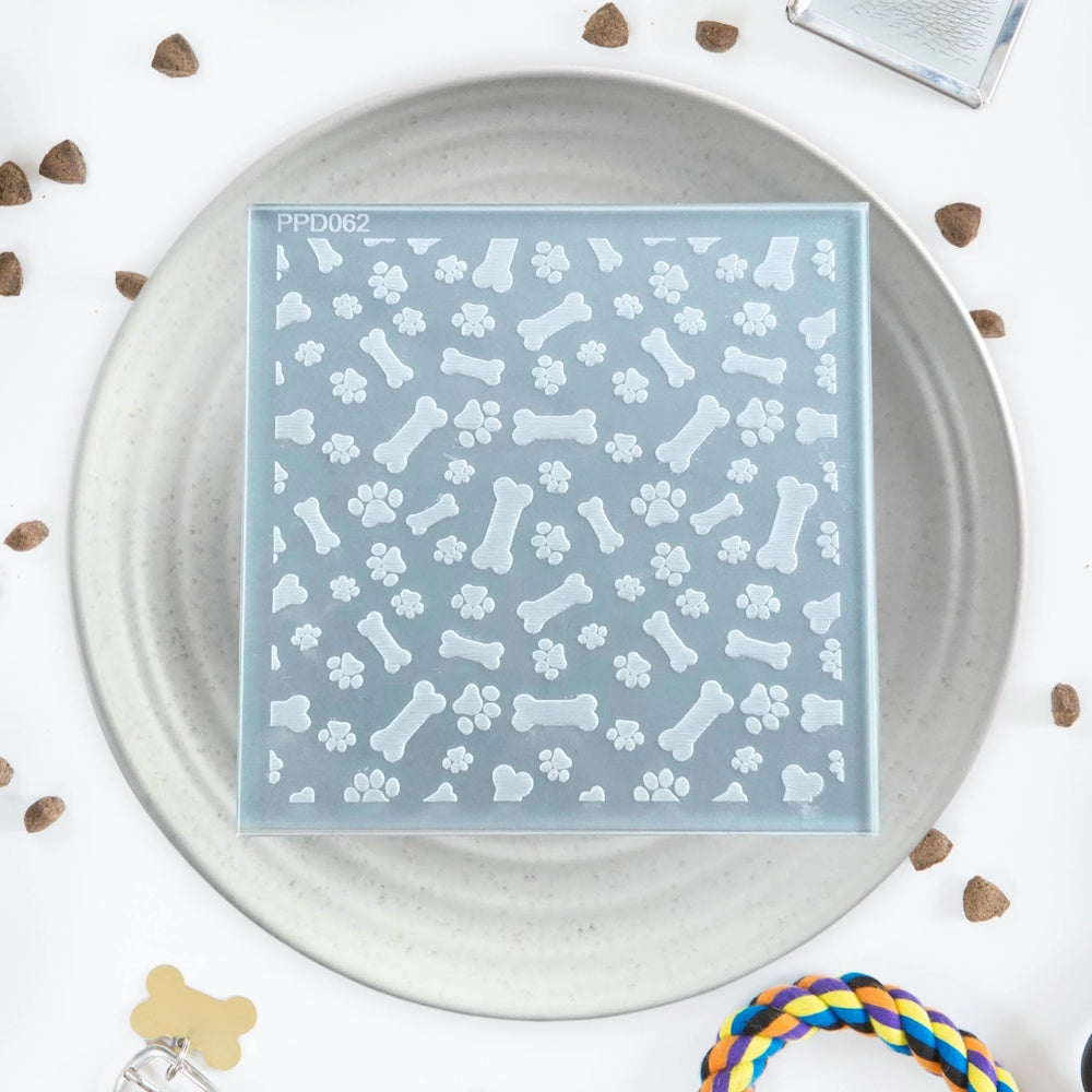 Paw Print & Bones Pattern Debosser