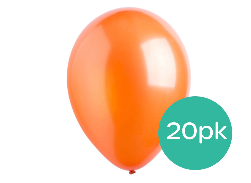 Value Balloons 20pk - Pearl Orange