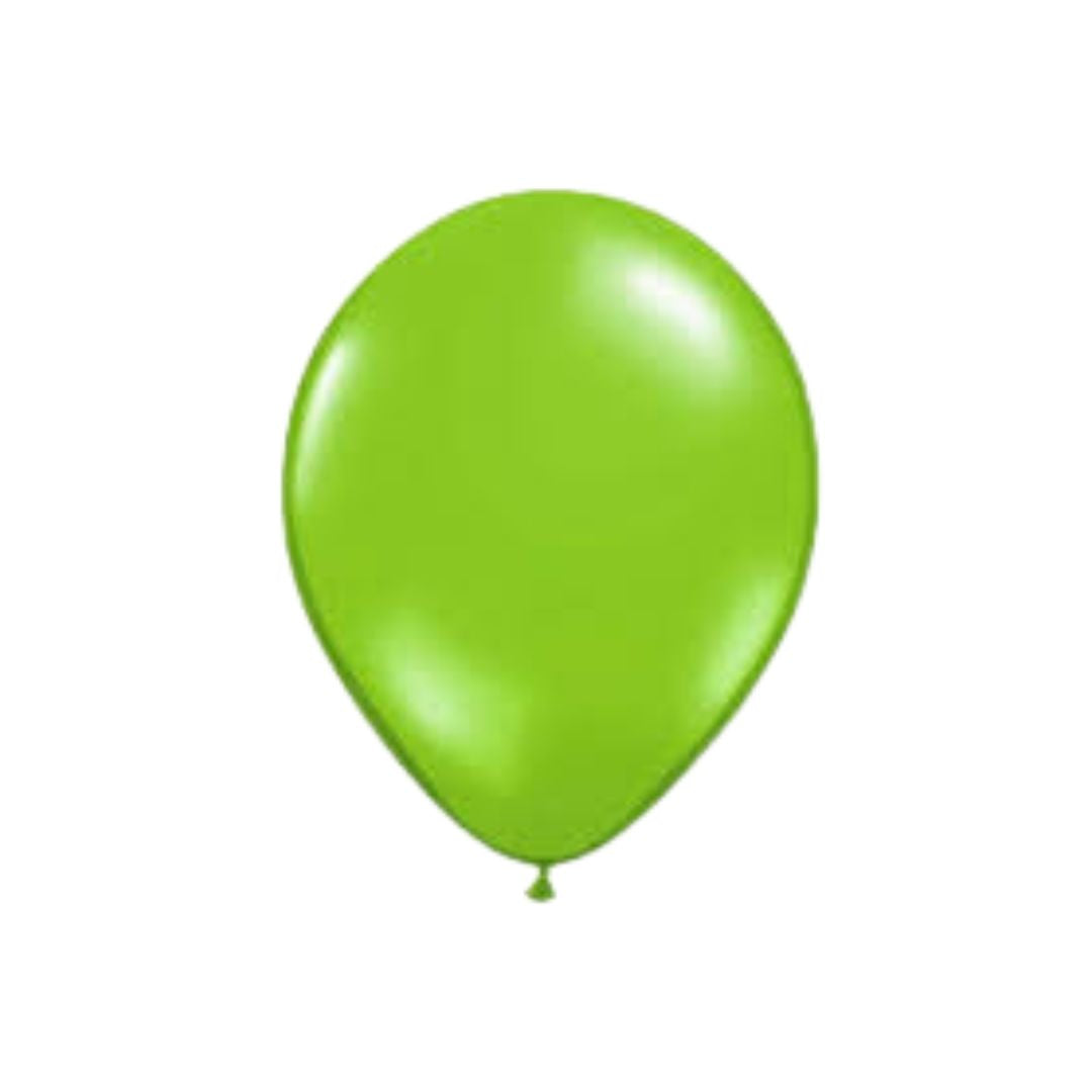 Pearl Lime Green Balloons 12cm 10pk