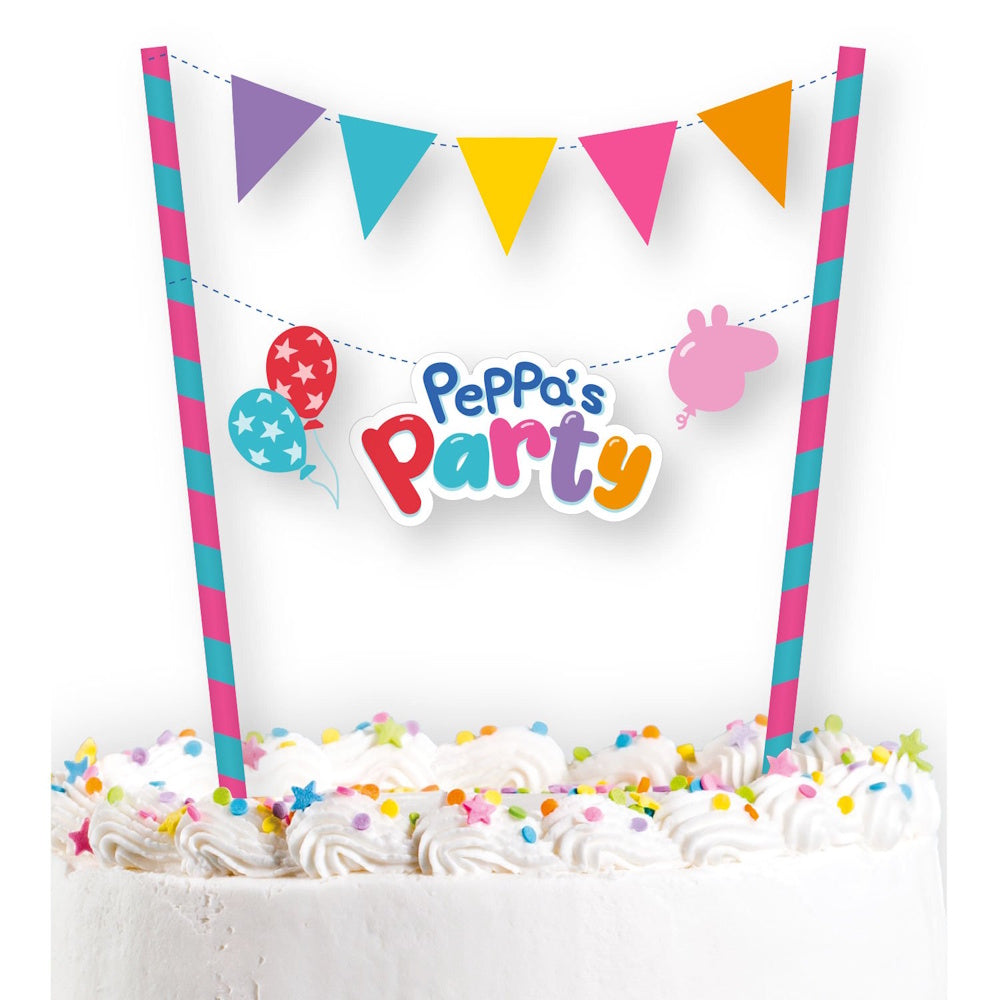 Peppa Pig Cake Bunting Set