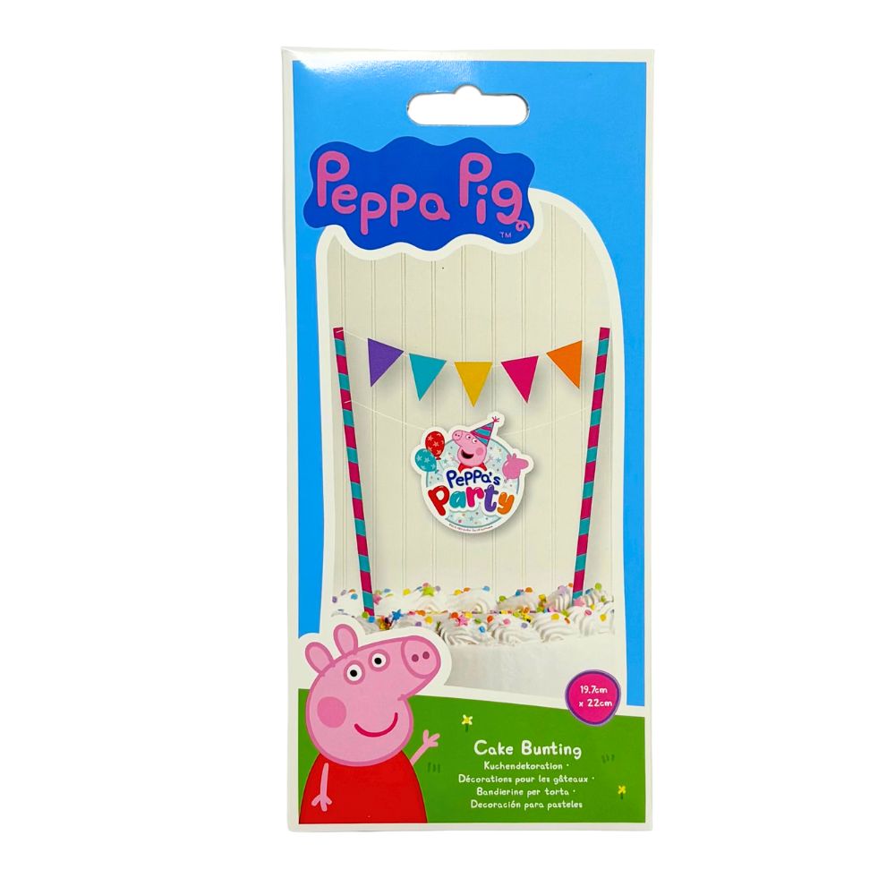 Peppa Pig Cake Bunting Set