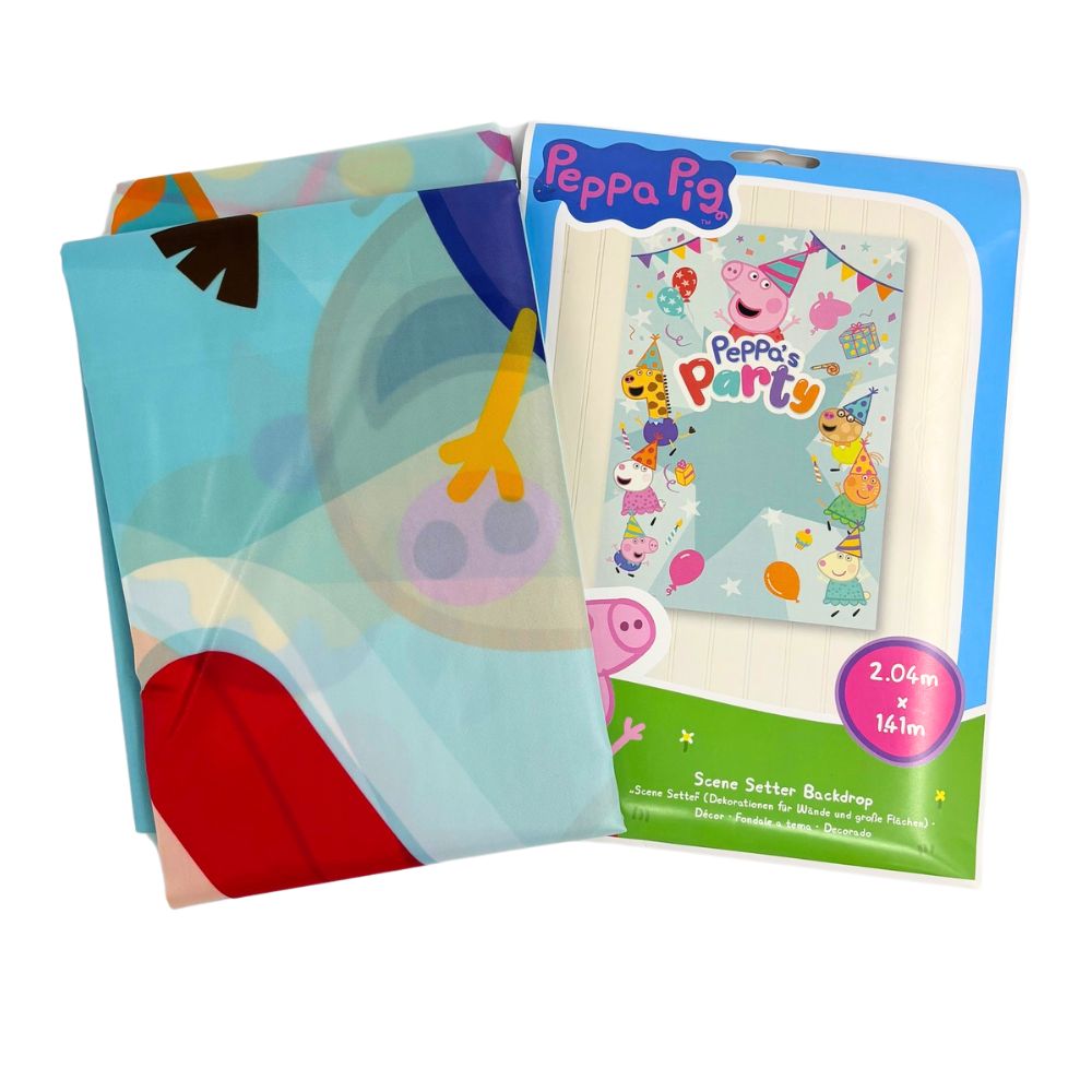 Peppa Pig Fabric Party Backdrop