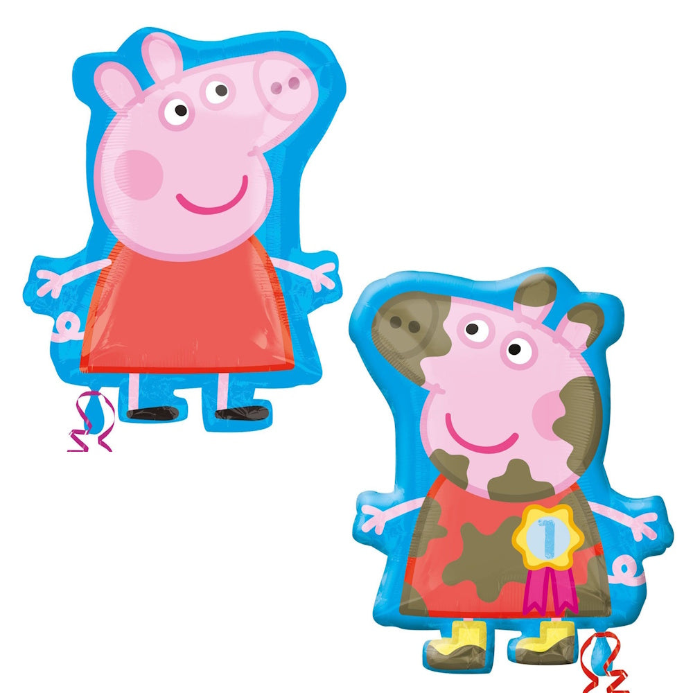 Peppa Pig Muddy Puddles SuperShape Balloon (2-Sided Design)