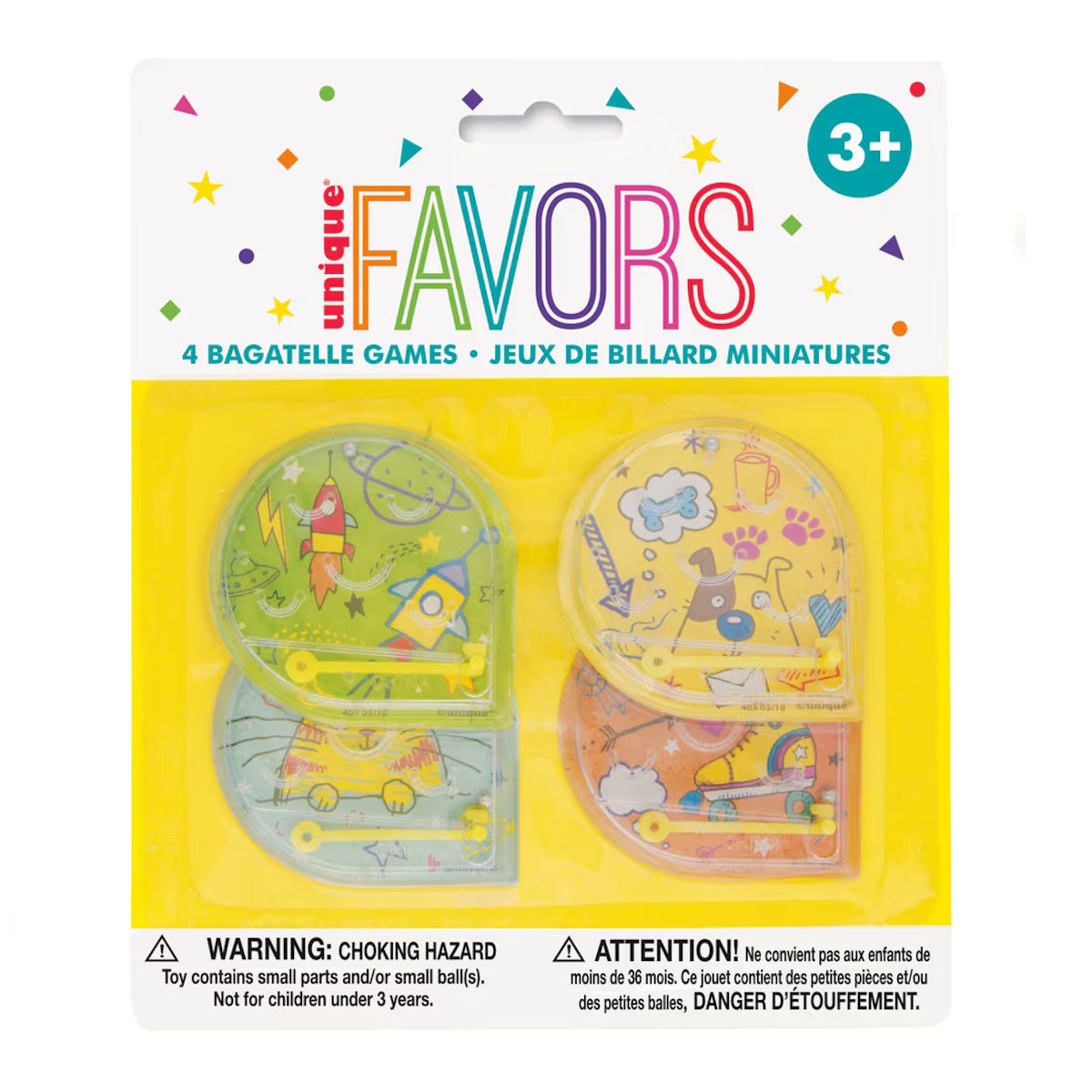 Mini Pinball Games 4pk