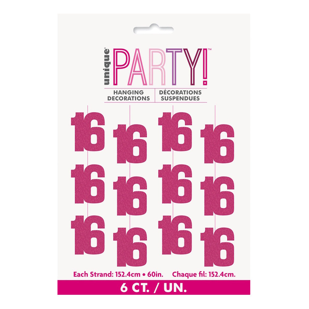 Glitz Pink String Decorations - 16