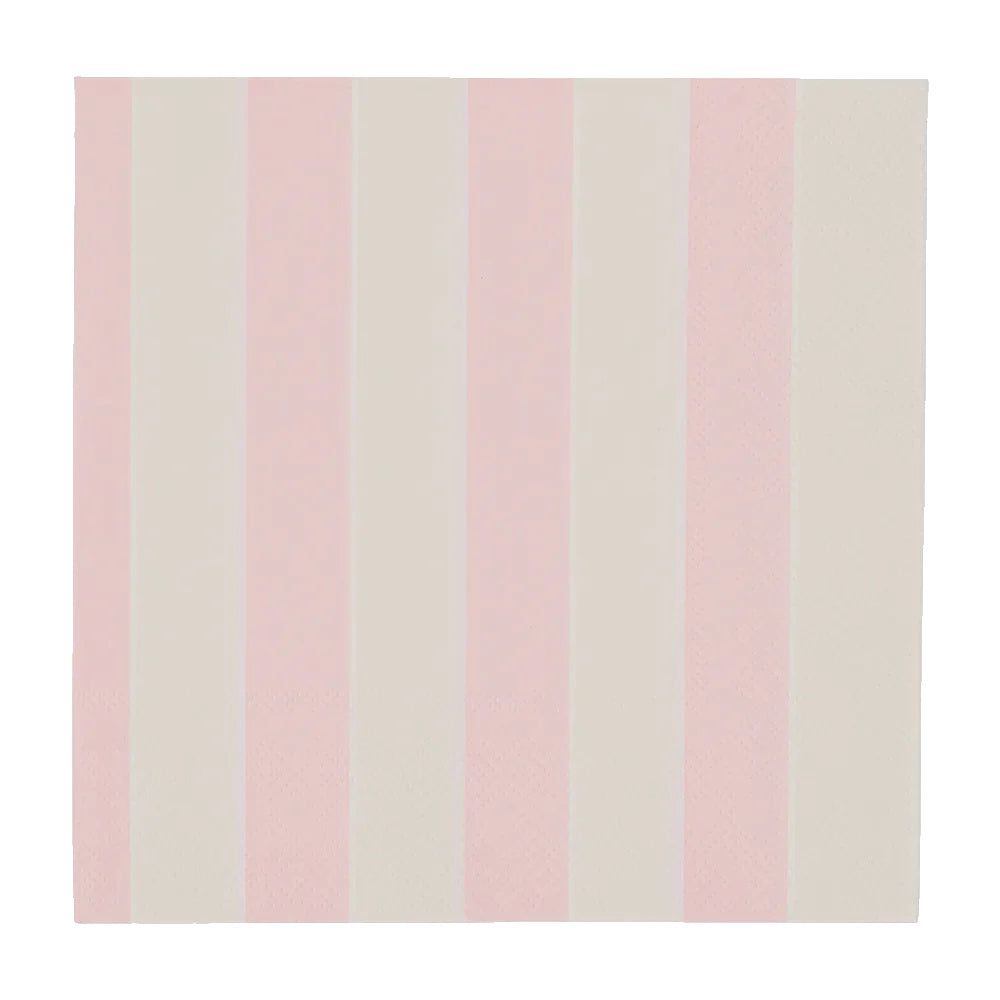 Annabel Trends Pink Stripe Lunch Napkins 20pk
